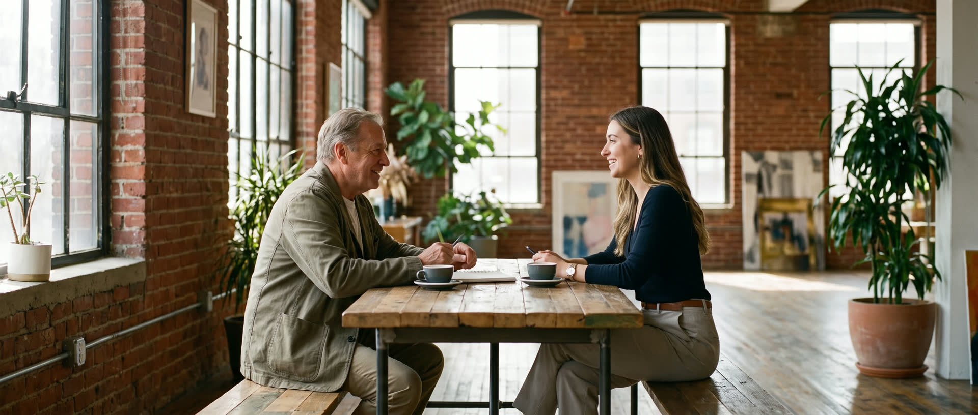 A mentor and a rising professional in real conversation